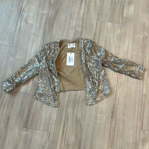 Joyfolie Livvy Jacket in Gold girl size 7